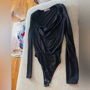 Blue Blush Elegant Black Kids Bodysuit